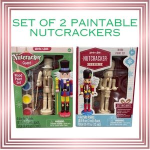DR. TOYS Set of 2 Paintable Nutcrackers